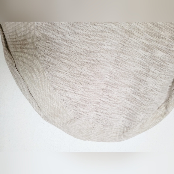 Express Women Cotton-Rayon Cutout Sleebes Tunic Sweater Light Gray Small Oversz - Picture 8 of 14